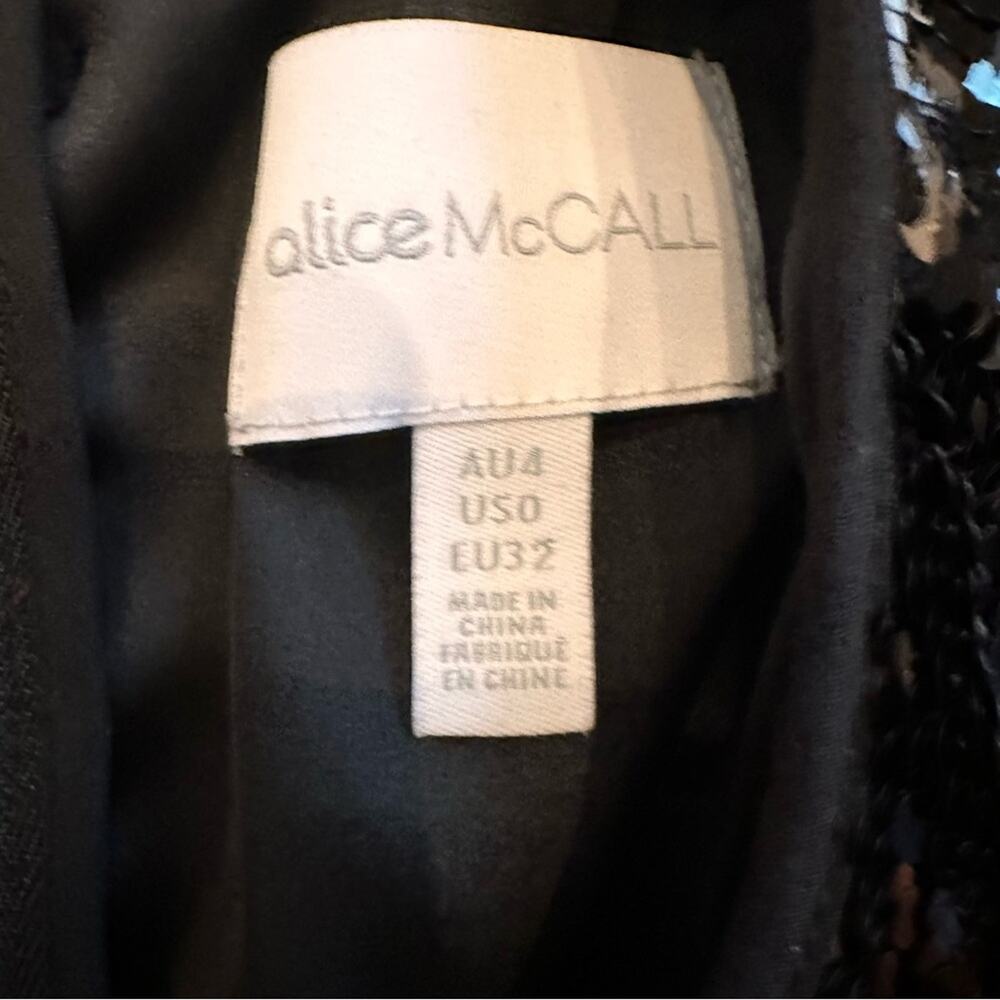 Alice McCall Orchid Mini Dress in Black | LIKE NEW - Picture 5 of 7